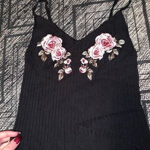 Tank top w/flowers
